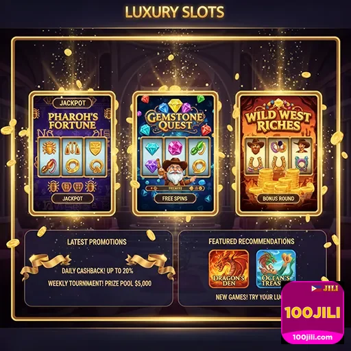 100jili luxury slots promotions